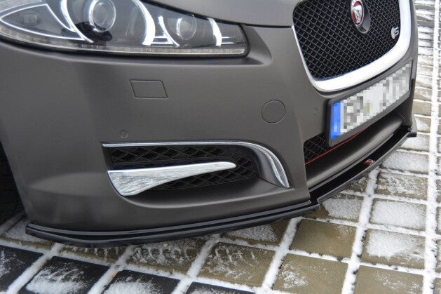 Frontlippe passend für Jaguar XF (X250) MK1 SPORTBRAKE S-PACK schwarz Hochglanz