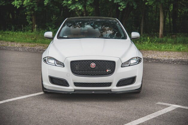Frontlippe passend für Jaguar XJ R-Sport X351 FL schwarz Hochglanz