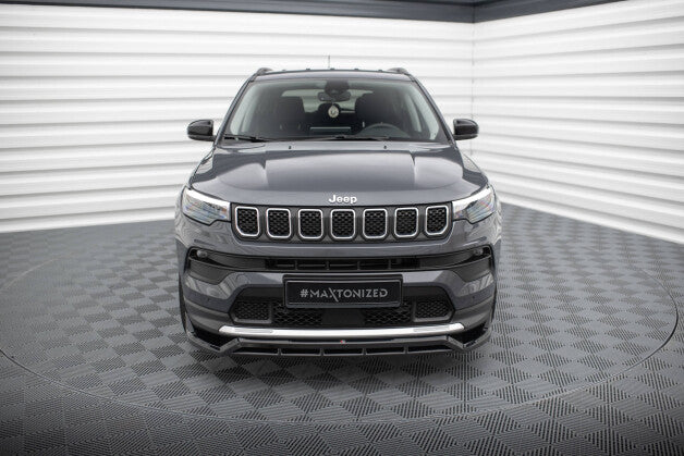 Frontlippe passend für Jeep Compass Limited Mk2 FL schwarz Hochglanz
