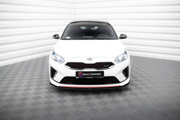 Frontlippe passend für Kia Ceed GT Mk3 / Proceed Mk1 roter Kern