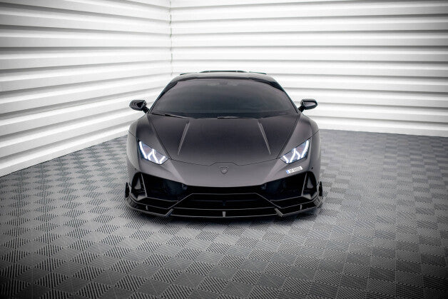 Frontlippe passend für Lamborghini Huracan EVO AWD schwarz Hochglanz