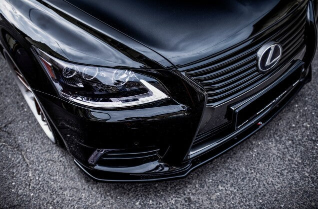 Frontlippe passend für Lexus LS Mk4 FL schwarz Hochglanz