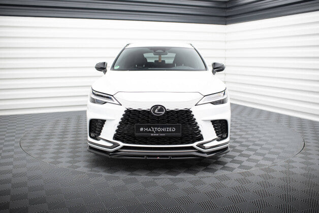 Frontlippe passend für Lexus RX F-Sport Mk5 schwarz Hochglanz