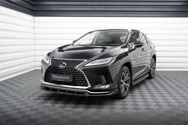 Frontlippe passend für Lexus RX Mk4 FL schwarz Hochglanz
