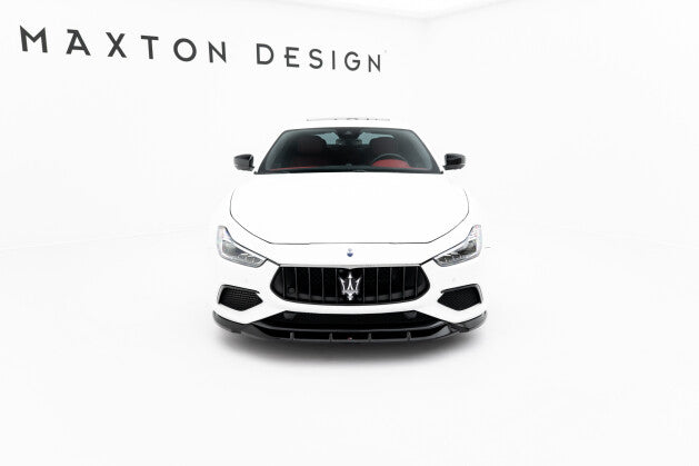 Frontlippe passend für Maserati Ghibli Modena Mk3 FL schwarz Hochglanz