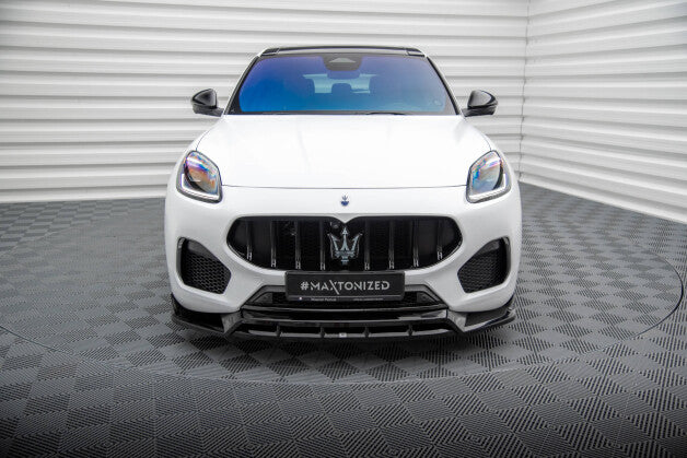 Frontlippe passend für Maserati Grecale GT / Modena Mk1 schwarz Hochglanz