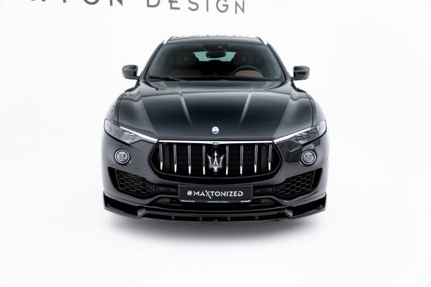 Frontlippe passend für Maserati Levante GT Mk1 FL schwarz Hochglanz