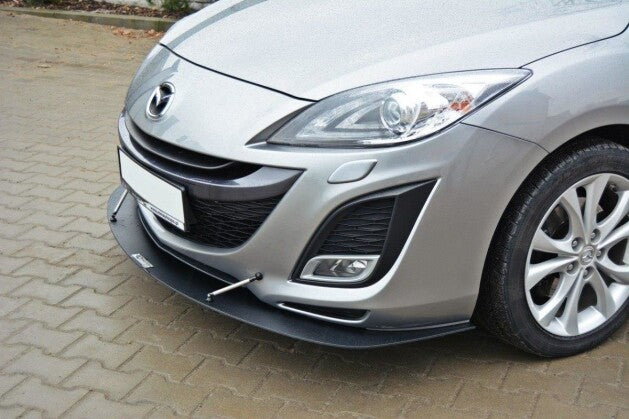 Frontlippe passend für Mazda 3 MK2 SPORT (vor FL) schwarz matt