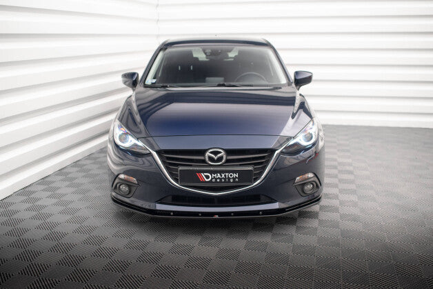 Frontlippe passend für Mazda 3 Mk3 schwarz Hochglanz