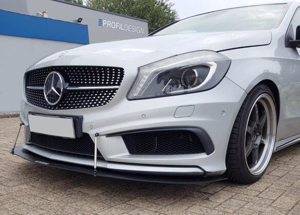 Frontlippe passend für Mercedes A W176 AMG-Line schwarz matt