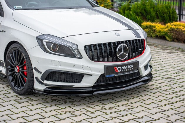 Frontlippe passend für Mercedes A45 AMG W176 schwarz Hochglanz