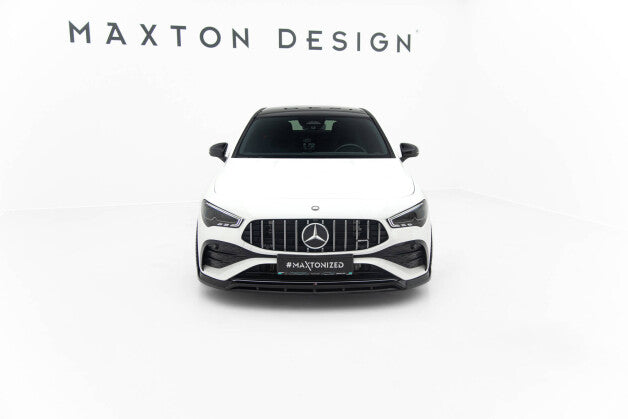 Frontlippe passend für Mercedes-AMG CLA 35 Coupe / Shooting Brake C118 FL / X118 FL schwarz Hochglanz