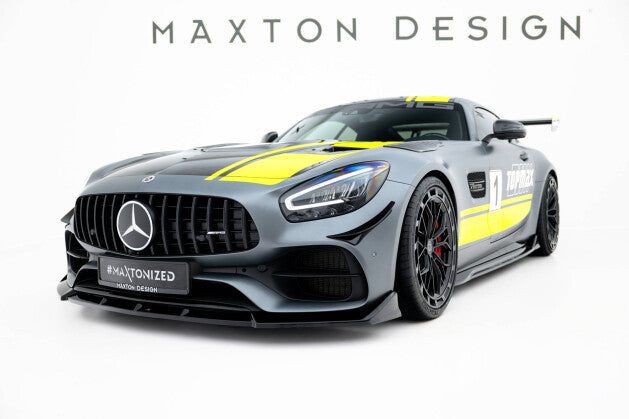 Frontlippe passend für Mercedes-AMG GT C C190 FL schwarz Hochglanz