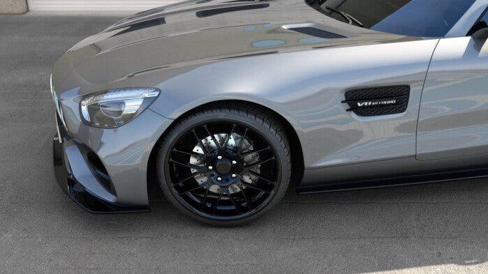Frontlippe passend für Mercedes-AMG GT S C190 FL schwarz Hochglanz
