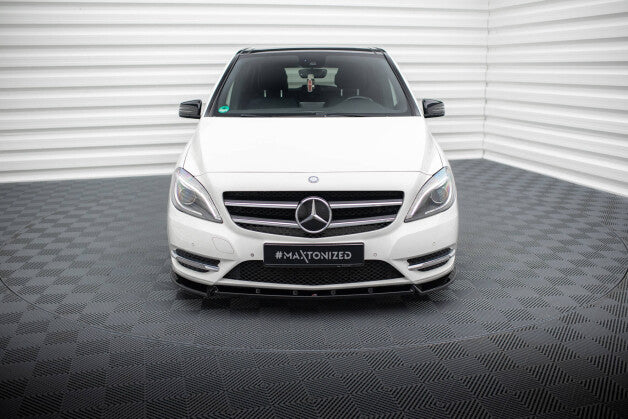 Frontlippe passend für Mercedes B W246 schwarz Hochglanz