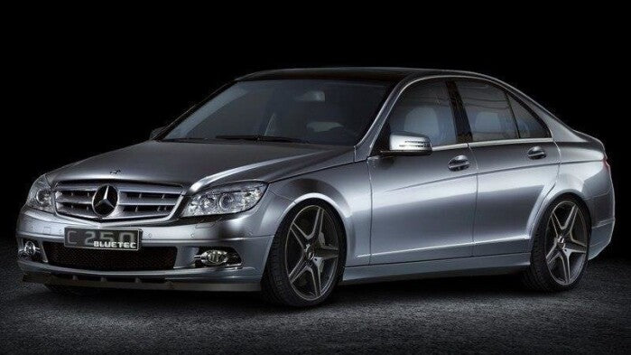 Frontlippe passend für Mercedes C-Klasse W204 vor FL schwarz Hochglanz