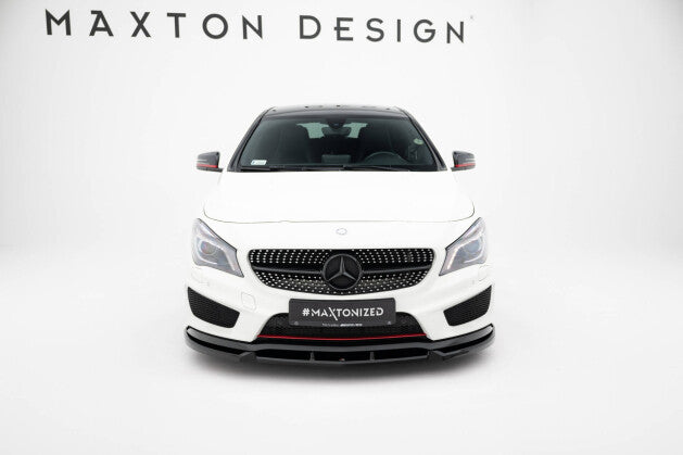 Frontlippe passend für Mercedes CLA AMG-Line C117 schwarz Hochglanz