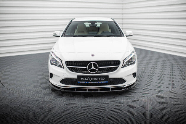 Frontlippe passend für Mercedes CLA C117 FL schwarz Hochglanz