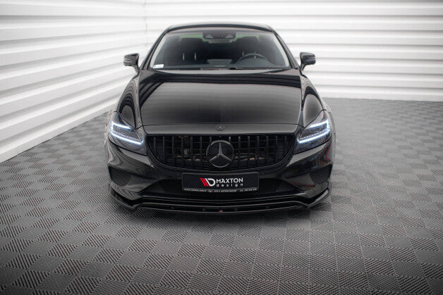 Frontlippe passend für Mercedes CLS C218 FL schwarz Hochglanz