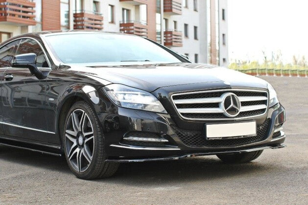 Frontlippe passend für Mercedes CLS C218 schwarz Hochglanz