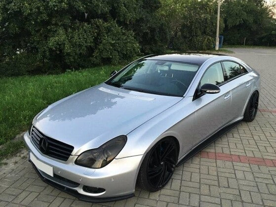 Frontlippe passend für Mercedes CLS C219 Serie schwarz Hochglanz