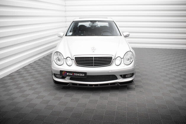Frontlippe passend für Mercedes E 55 AMG W211 schwarz Hochglanz