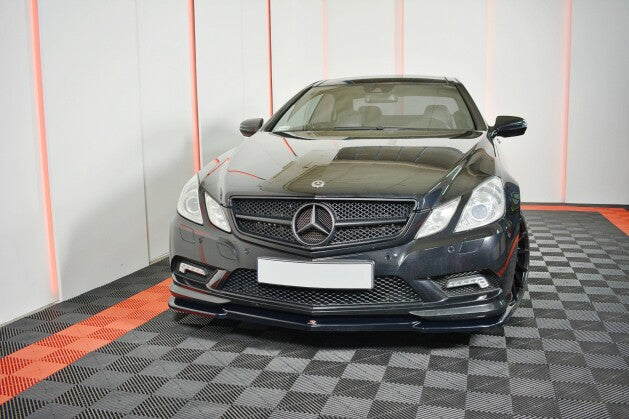 Frontlippe passend für Mercedes E-Klasse W207 Coupe AMG-Line schwarz Hochglanz