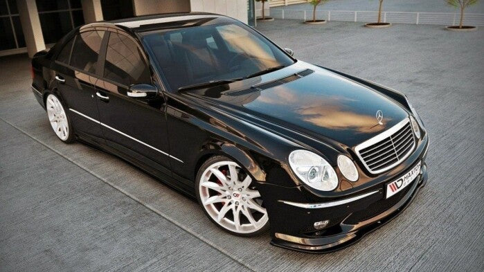 Frontlippe passend für Mercedes E W211 AMG vor FL schwarz Hochglanz