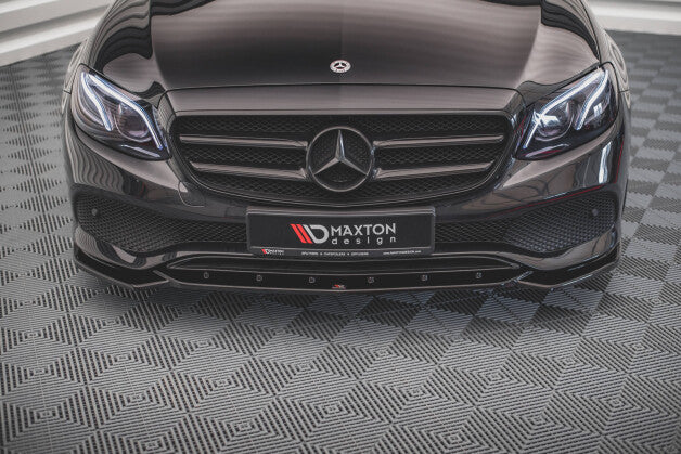 Frontlippe passend für Mercedes E W213 schwarz Hochglanz