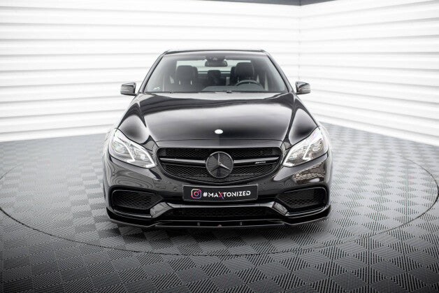 Frontlippe passend für Mercedes E63 AMG Limousine W212 FL schwarz Hochglanz