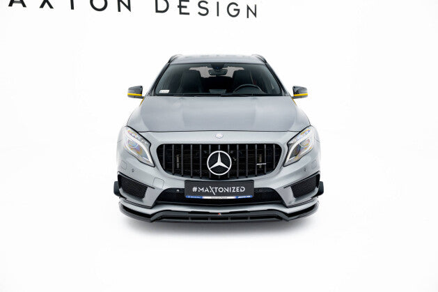 Frontlippe passend für Mercedes GLA 45 AMG Off-roader X156 schwarz Hochglanz