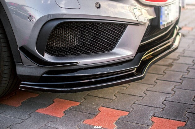 Frontlippe passend für Mercedes GLA 45 AMG SUV (X156) vor FL schwarz matt