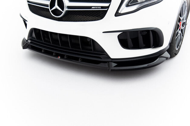 Frontlippe passend für Mercedes GLA 45 AMG X156 FL schwarz Hochglanz