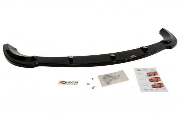 Frontlippe passend für Mercedes SL R230 AMG schwarz Hochglanz
