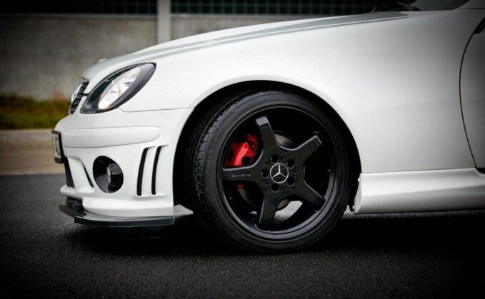 Frontlippe passend für Mercedes SLK R170 für AMG 204 Stoßstange schwarz Hochglanz