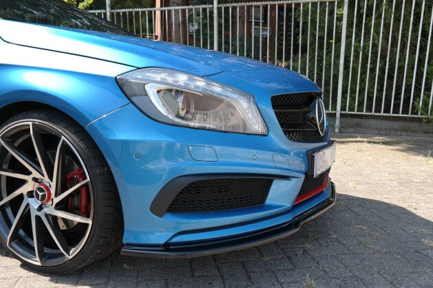 Frontlippe passend für Mercedes W176 AMG-LINE vor FL schwarz Hochglanz