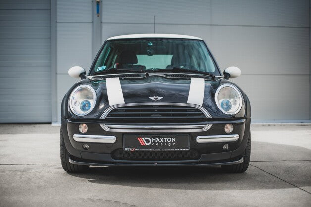 Frontlippe passend für Mini Cooper / One R50 schwarz Hochglanz