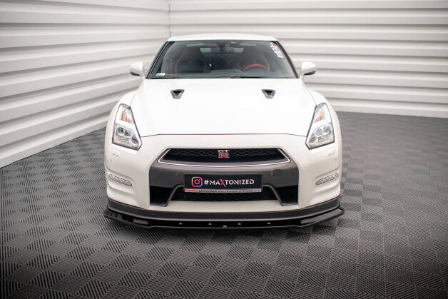 Frontlippe passend für Nissan GTR R35 FL schwarz Hochglanz
