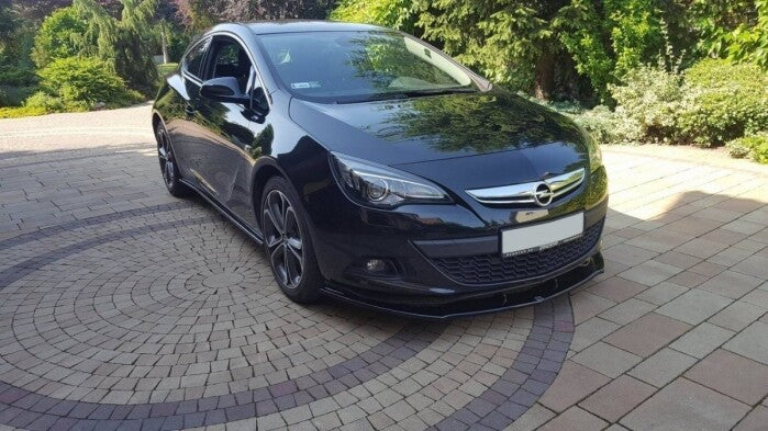 Frontlippe passend für Opel Astra GTC schwarz Hochglanz