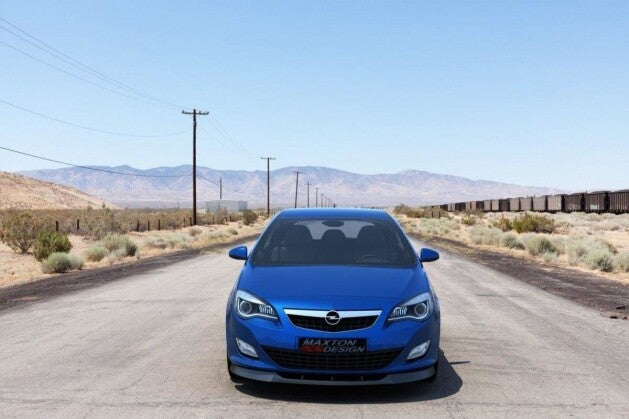 Frontlippe passend für Opel Astra J (pre-FL) schwarz Hochglanz