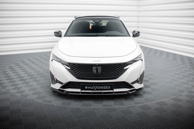 Frontlippe passend für Peugeot 308 GT Mk3 schwarz Hochglanz
