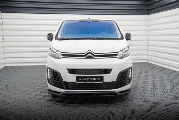 Frontlippe passend für Peugeot Expert Mk3 schwarz Hochglanz