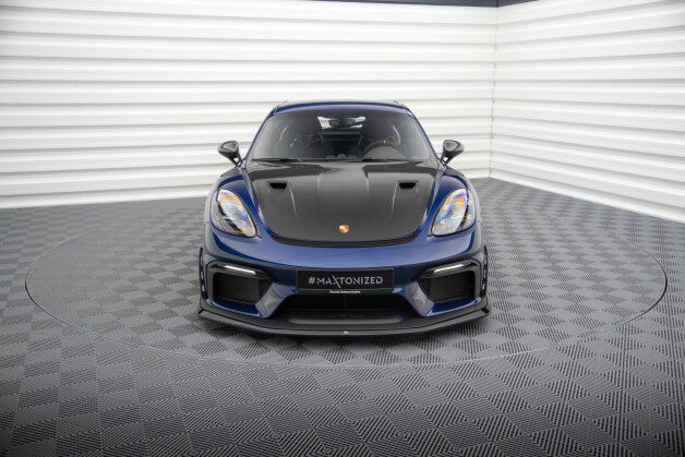 Frontlippe passend für Porsche 718 Cayman GT4 RS 982c schwarz Hochglanz
