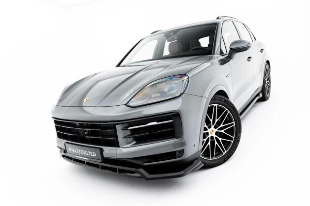 Frontlippe passend für Porsche Cayenne SUV / Coupe Mk3 Facelift schwarz Hochglanz