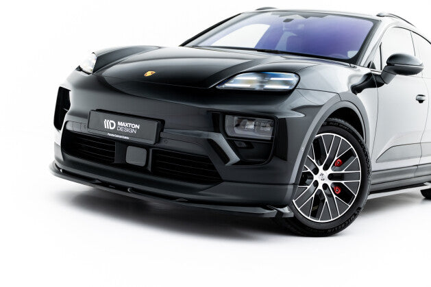 Frontlippe passend für Porsche Macan EV Mk1 schwarz Hochglanz