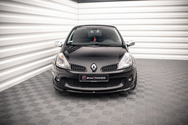 Frontlippe passend für Renault Clio III RS schwarz Hochglanz