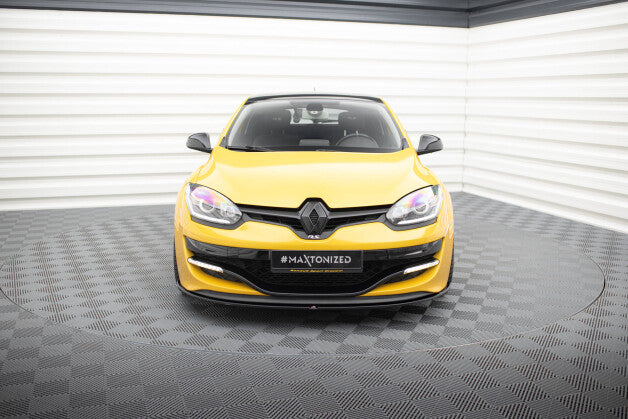 Frontlippe passend für Renault Megane 3 RS V.1 schwarz Hochglanz