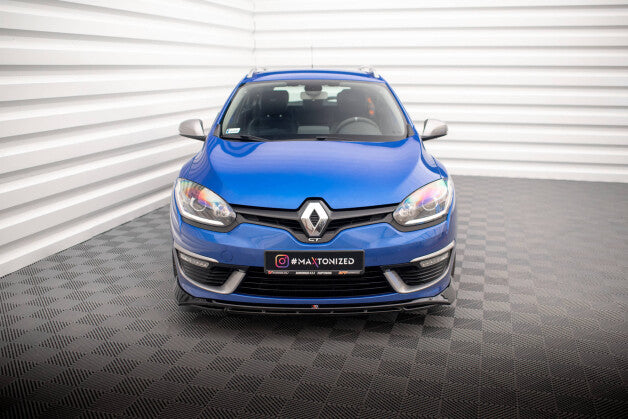 Frontlippe passend für Renault Megane GT Line Grandtour Mk3 FL schwarz Hochglanz