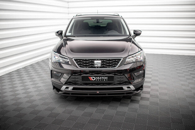 Frontlippe passend für Seat Ateca Mk1 schwarz Hochglanz