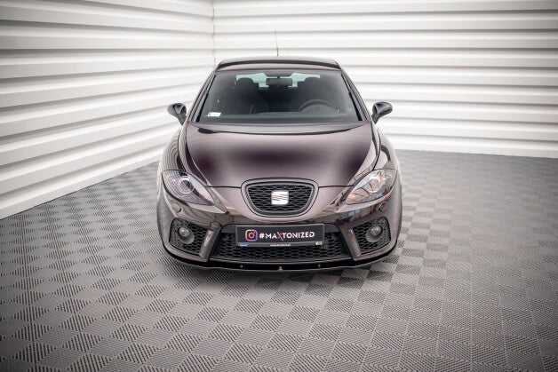 Frontlippe passend für Seat Leon MK2 CUPRA FR (vor FL) schwarz Hochglanz
